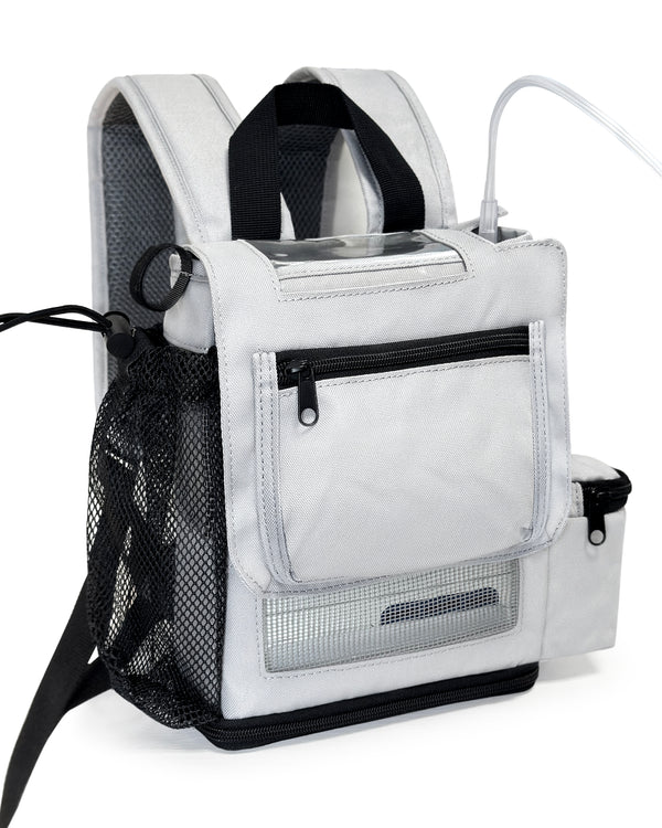 OxyGo Next Lightweight Backpack w/Pockets - Light Grey - O2TOTES