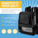 Inogen Rove 6 Ultra Lightweight Backpack with zippered bottom, mesh panels and pockets for Inogen Accessories in Black