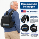 Inogen One G5 Lightweight Backpack–Zippered Bottom (Fits Double Battery)–Various Colors/Fabrics