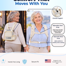 Premium Backpack Fit For Inogen Rove 6, Mesh panels, easy to carry, padded straps, charge in backpack