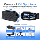 CPAP Travel Bag – For Small CPAP Machines Fits ResMed AirMini, Z2 & Transcend – Padded Case for Mask, Hose & Power (Polka Dot)