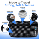 CPAP Travel Bag – For Small CPAP Machines Fits ResMed AirMini, Z2 & Transcend – Padded Case for Mask, Hose & Power (Polka Dot)