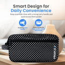 CPAP Travel Bag – For Small CPAP Machines Fits ResMed AirMini, Z2 & Transcend – Padded Case for Mask, Hose & Power (Polka Dot)