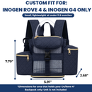 Inogen One G4 portable oxygen concentrator Backpack, lightweight, zippered bottom, padded straps