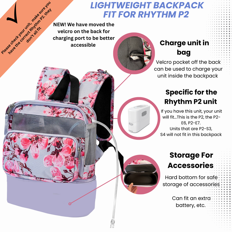 Rhythm Healthcare p2 Backpack Lightweight and room for P2 accessories