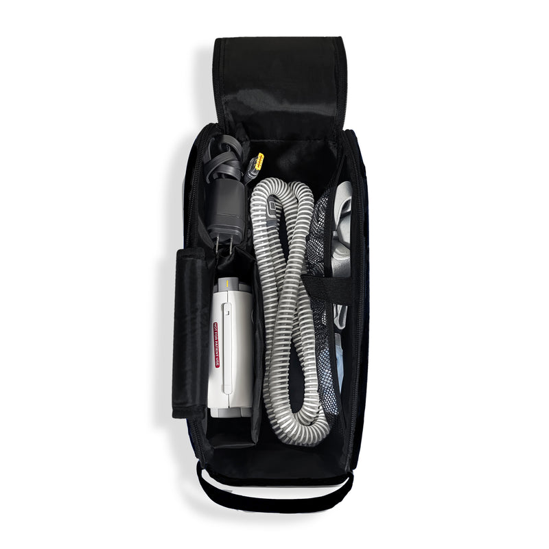 o2totes ResMed AirMini™ Travel CPAP Premium Padded Travel Case (navy) - O2TOTES