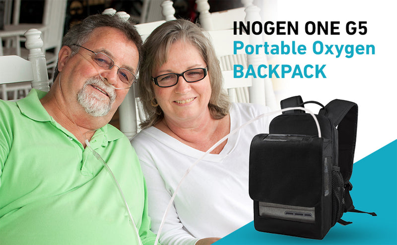 Backpack Fit For Inogen One G5 & Inogen Rove 6: Lightweight Backpack with Storage for Inogen accessories - O2TOTES