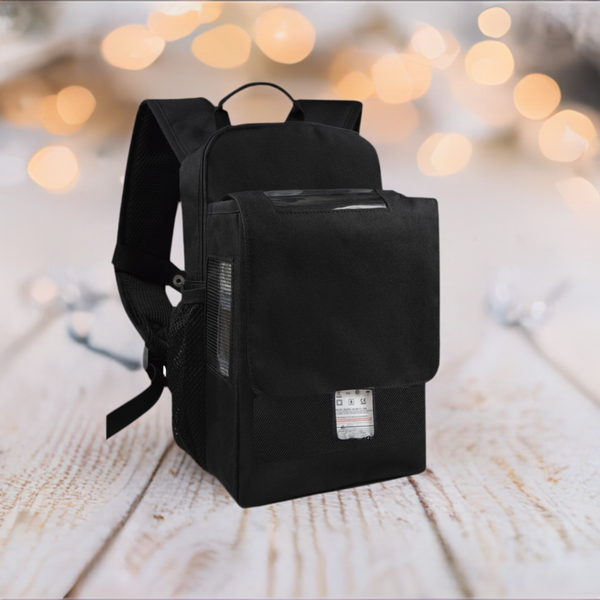 Oxygo Next Slim Backpack w/ Extra Storage - Black - O2TOTES