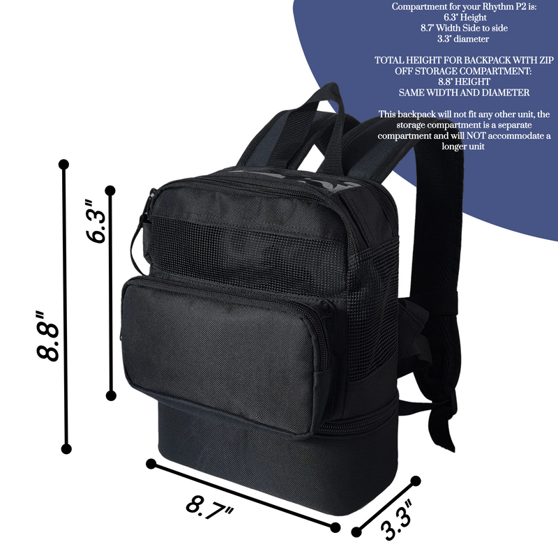 Backpack Fit For Rhythm p2 portable oxygen concentrator - O2TOTES