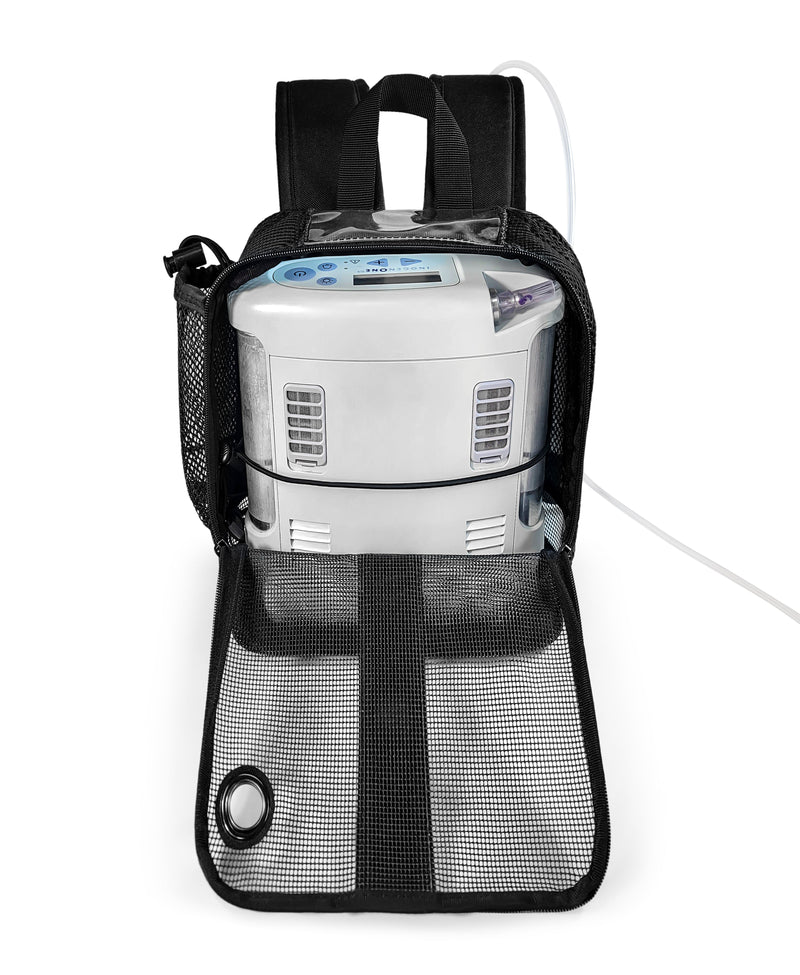 Mesh Backpack For Portable Oxygen Concentrators/Mesh Backpack For Inogen, Caire Freestylel, SimplyGo Mini - O2TOTES