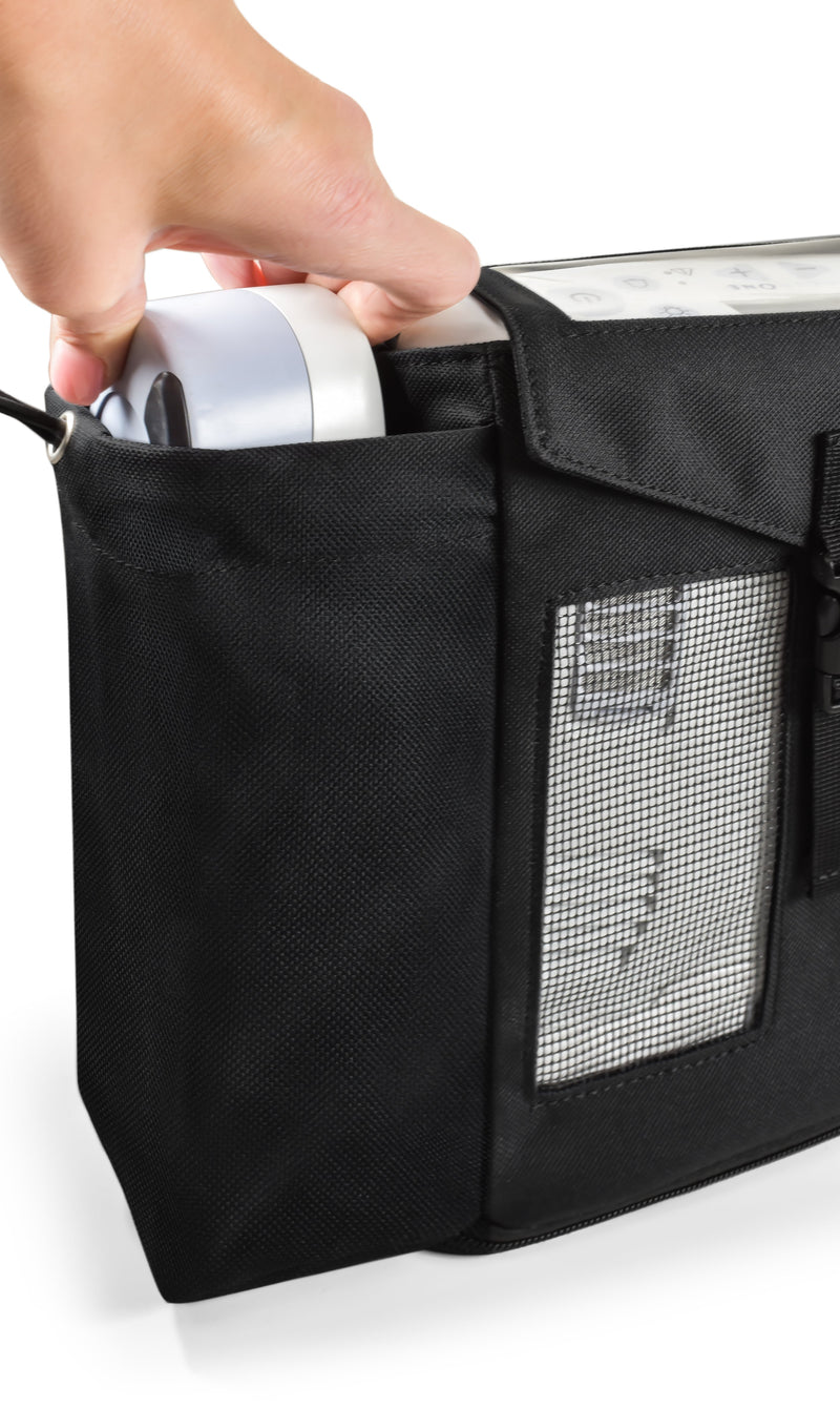 OxyGo Carry Bag with room for accessories in black - O2TOTES