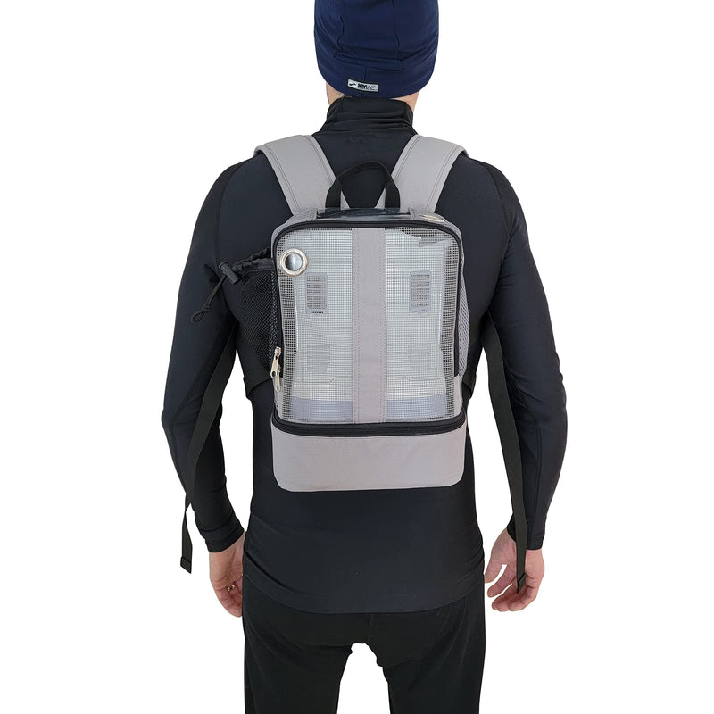 Inogen One G3 & G5 OxyGo & OxyGo Next Mesh Universal Backpack - GUNMETAL GREY - O2TOTES