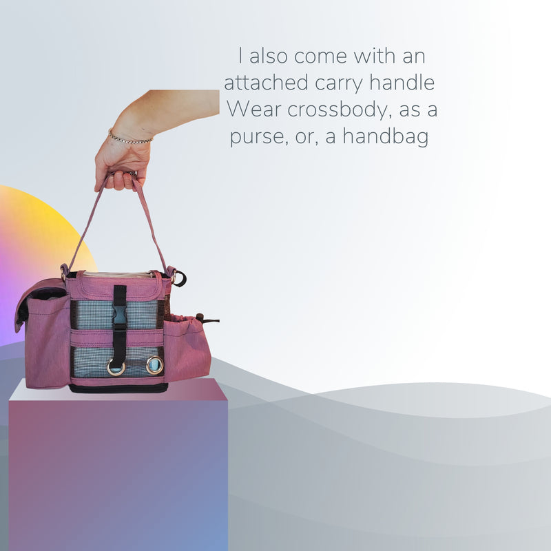Inogen One G4 Carry bag in burgundy/Carry Handle, Pockets for Extra Inogen Accessories - O2TOTES